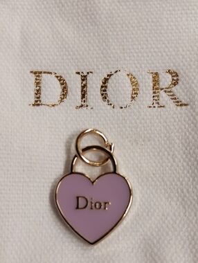 CD Lavender Heart Charm Pendant